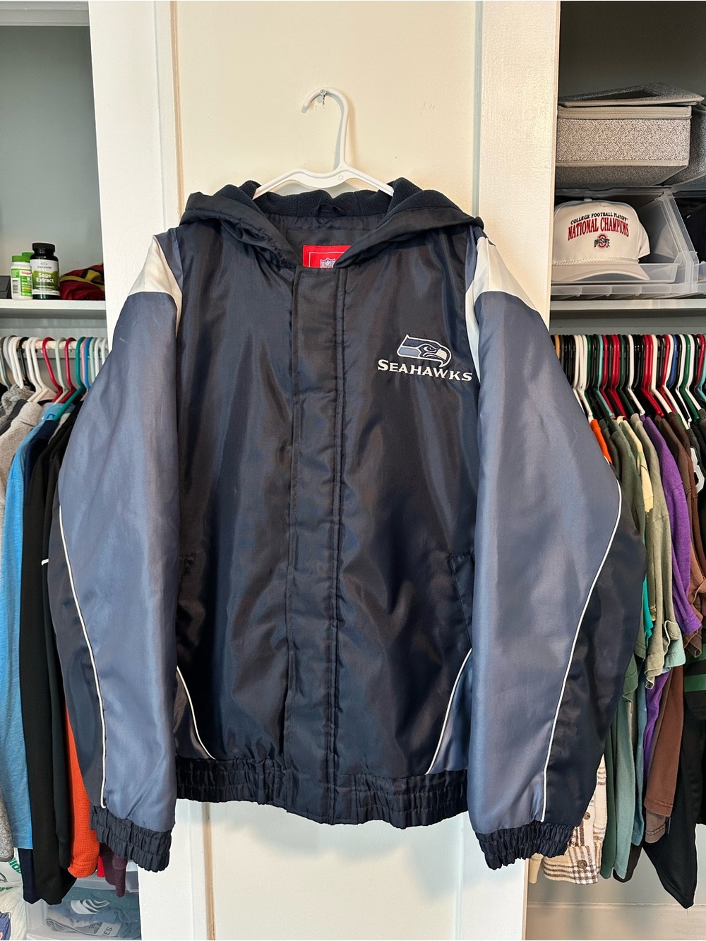 Seattle Seahawks Full-Zip Heavy Windbreaker Jacket